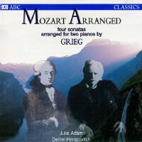 Mozart Arranged: Four sonatas arranged for two pianos by Grieg