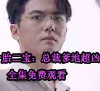 一胎二宝：总裁爹地超凶猛秦纪琛赵清乐合集免费观看